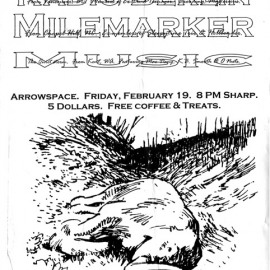 Port Radium, Radio Berlin, Milemarker and Music at Arrowspace in Olympia WA, 19 February 1999. Yes, someone did win the Toyota at the end of the night.