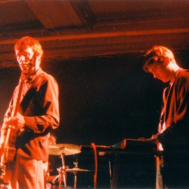 Chris and Warren at The Brickyard, 1999. Photo by Jaynus Odo.